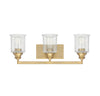 Bryant Park Bathroom Vanity Light - Warm Brass Finish | Alternate View