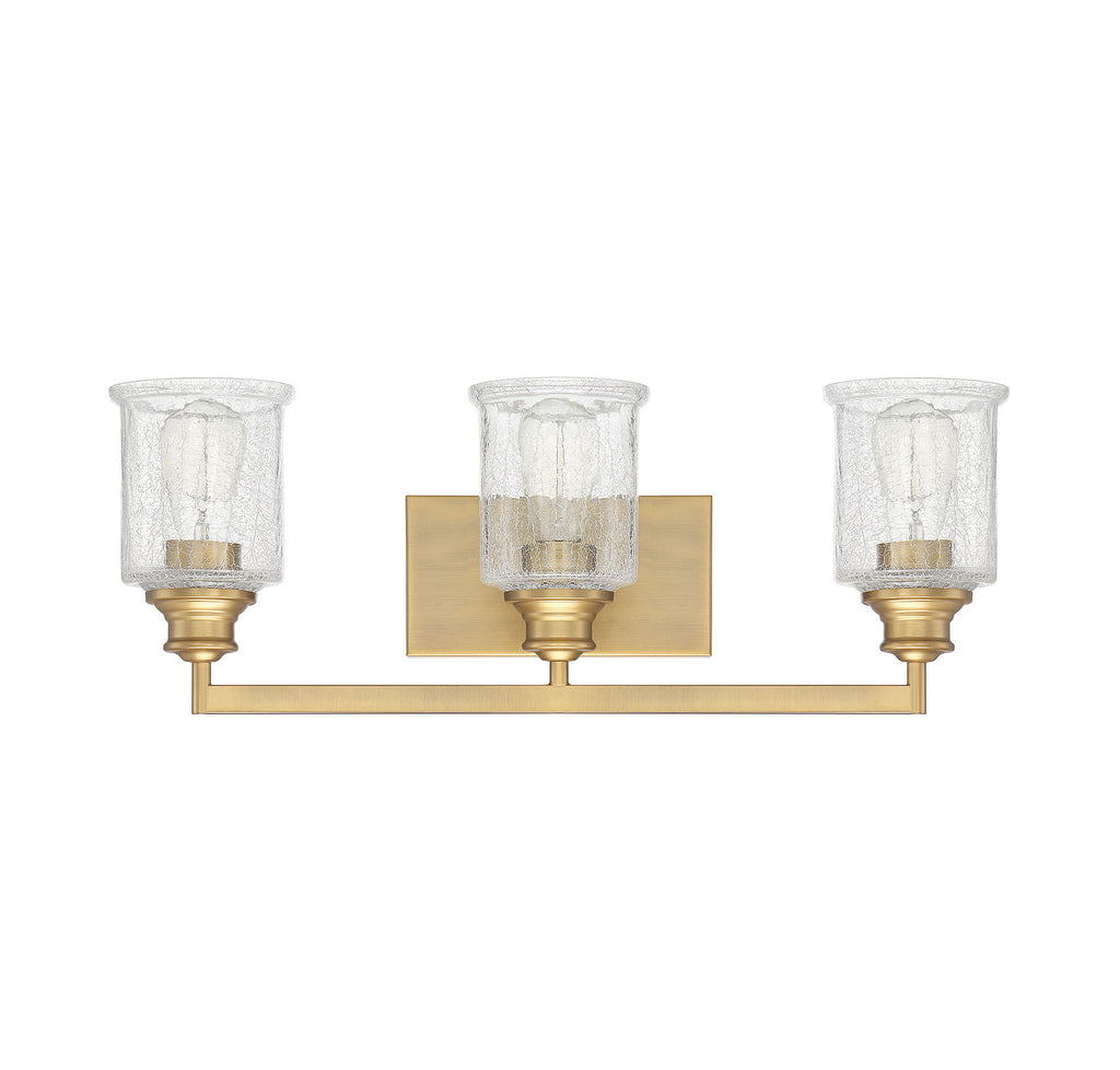 Bryant Park Bathroom Vanity Light - Warm Brass Finish | Alternate View