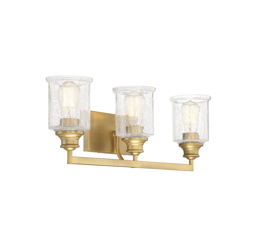 Bryant Park Bathroom Vanity Light - Warm Brass Finish | Alternate View