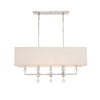 Bryant Park 8-Light Modern/Contemporary Chandelier | Aged Brass and Polished Nickel Finishes