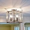 West Hollywood Mini Chandelier - Crystal and Nickel Elegance | Lifestyle View