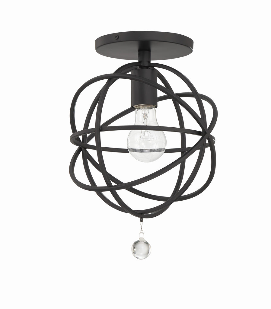 Hampton Retreat Transitional Ceiling Mount in Black and Silver | Alternate View