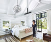 Hampton Retreat 6-Light Transitional Chandelier in Black and Silver | Lifestyle View
