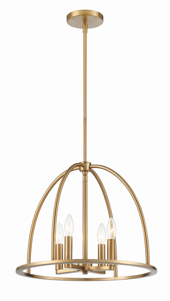 Hampton Retreat Modern Chandelier - Black and Gold | Alternate View