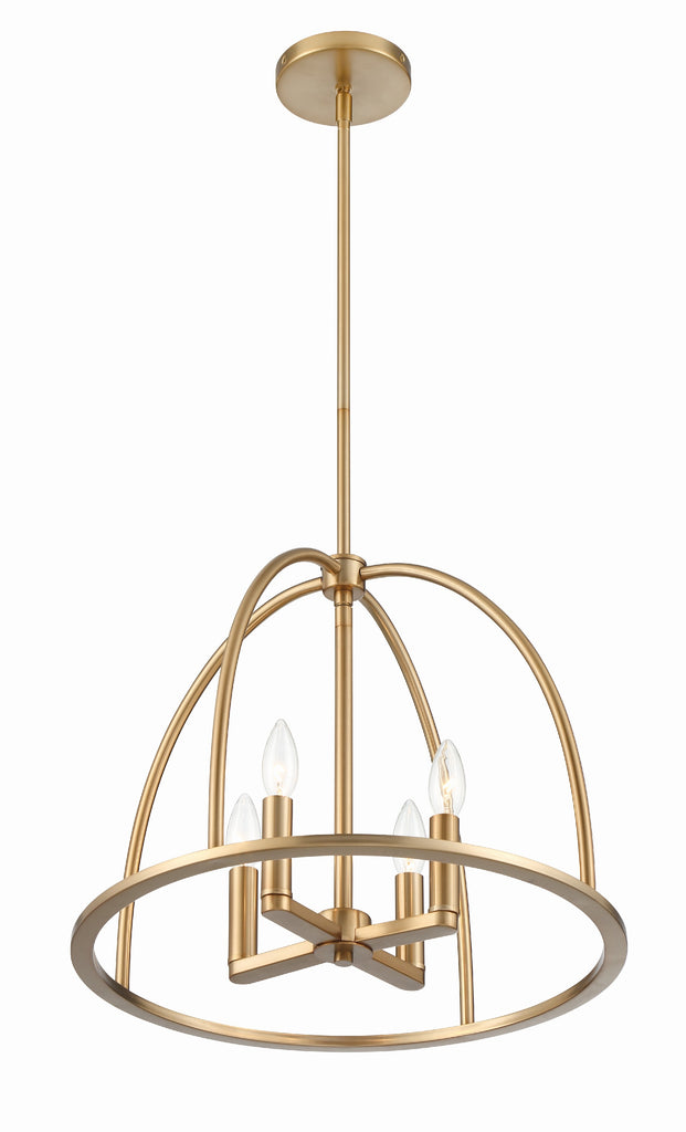 Hampton Retreat Modern Chandelier - Black and Gold | Alternate View