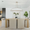 Hampton Retreat 11-Light Modern Chandelier in Black and Gold | Lifestyle View