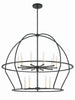 Hampton Retreat 15 Light Modern Chandelier in Black & Gold | Alternate View