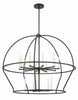 Hampton Retreat 15 Light Modern Chandelier in Black & Gold | Alternate View