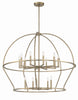 Hampton Retreat 15 Light Modern Chandelier in Black & Gold | Alternate View