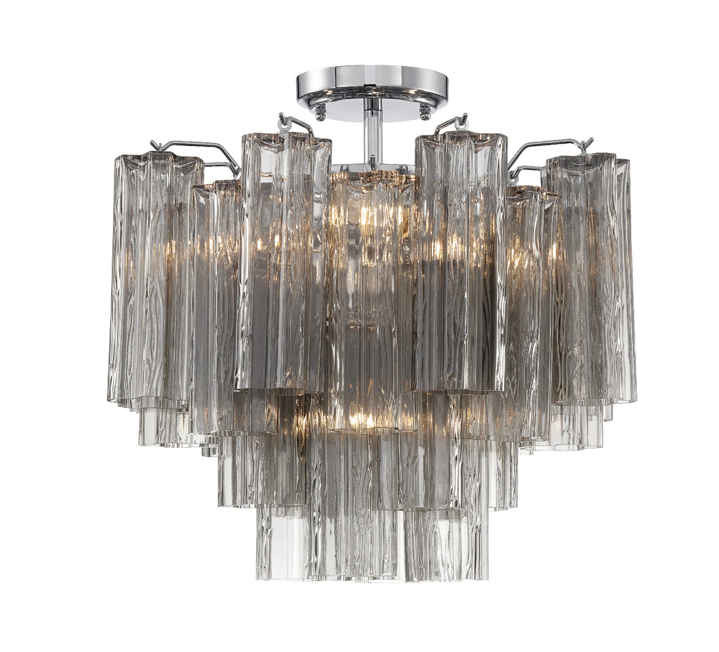 Modern Empire State Ceiling Mount | Aged Brass & Chrome Finish | Alternate View