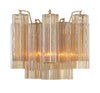 Modern Wall Sconce - Aged Brass & Polished Chrome Lighting | Alternate View