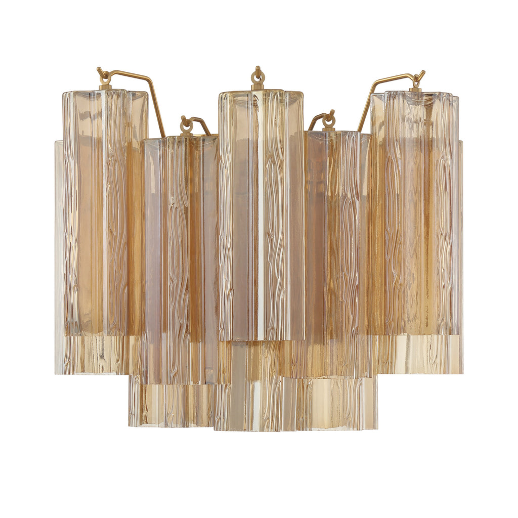 Modern Wall Sconce - Aged Brass & Polished Chrome Lighting