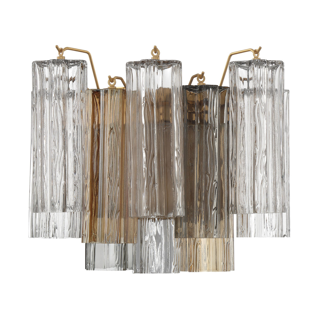 Modern Wall Sconce - Aged Brass & Polished Chrome Lighting