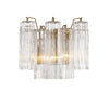 Modern Wall Sconce - Aged Brass & Polished Chrome Lighting | Alternate View