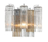 Modern Wall Sconce - Aged Brass & Polished Chrome Lighting | Alternate View