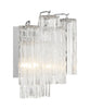 Modern Wall Sconce - Aged Brass & Polished Chrome Lighting | Alternate View