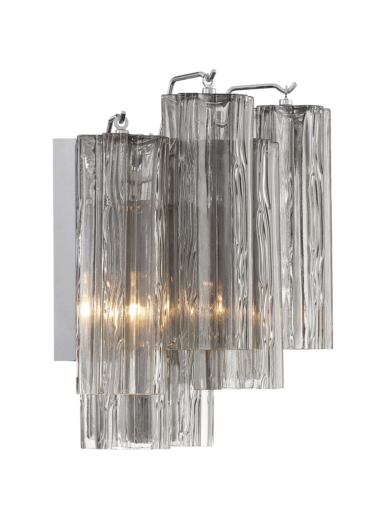 Modern Wall Sconce - Aged Brass & Polished Chrome Lighting | Alternate View