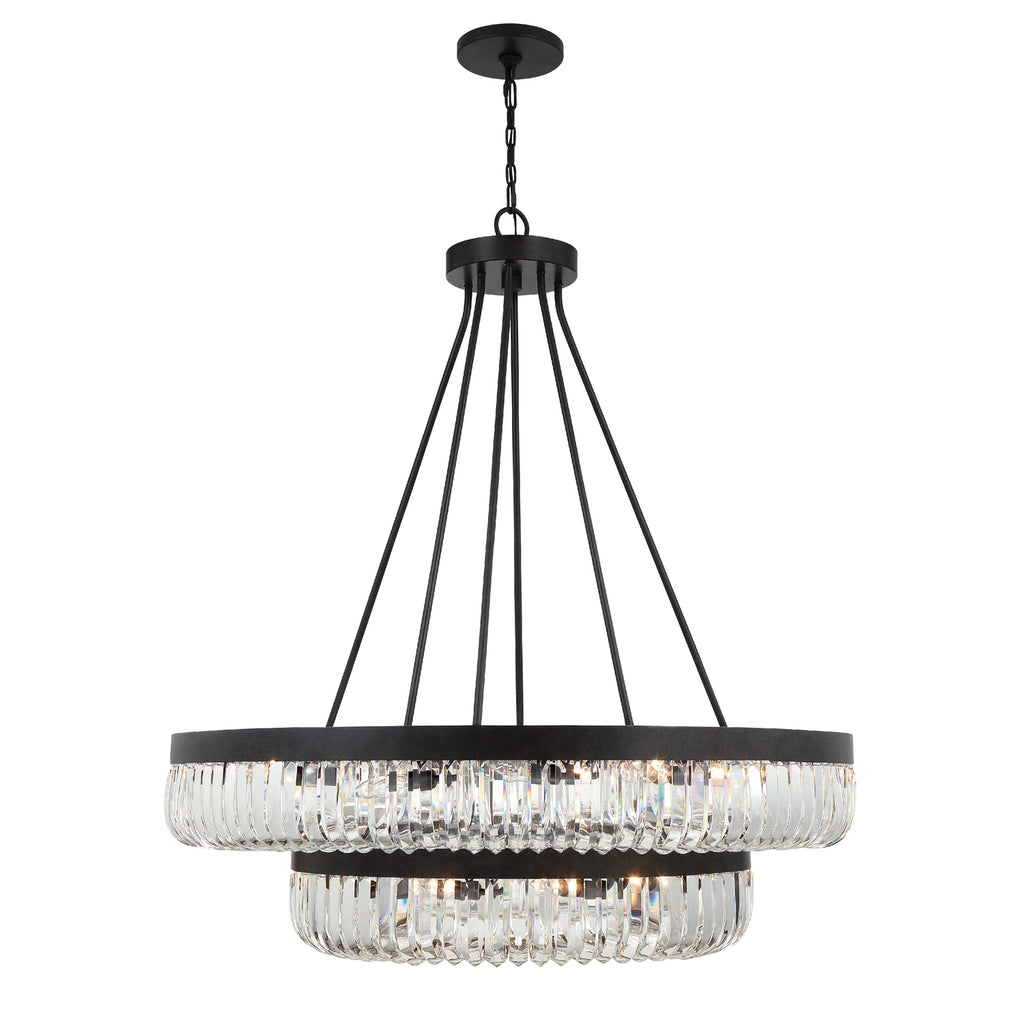 West Hollywood 26-Light Chandelier in Charcoal Bronze