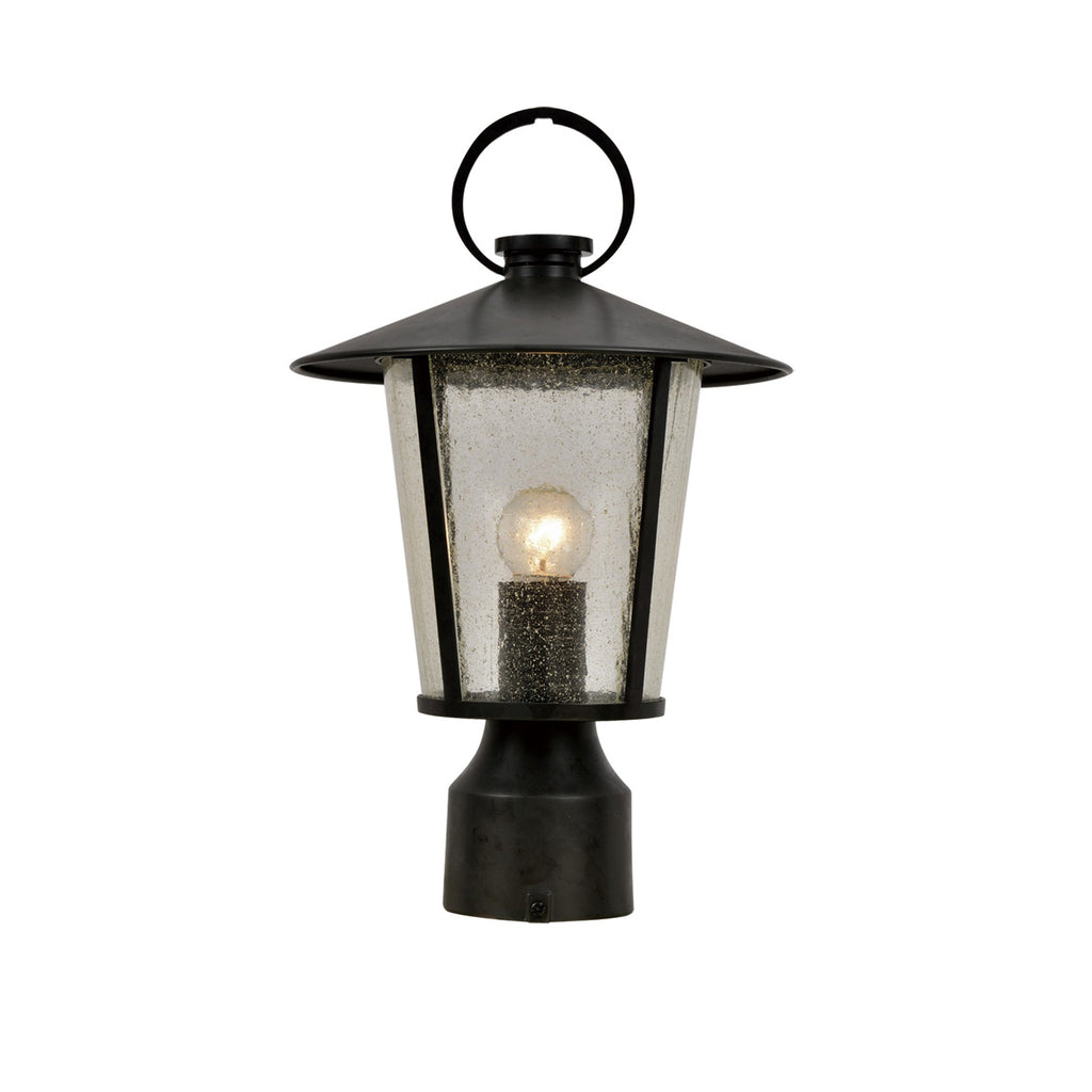 Bronze Finish Outdoor Lantern Post - Bryant Park 1 Light