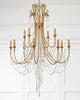 Hollywood Hills 12 Light Chandelier - Crystal Fixture | Lifestyle View