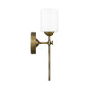 Transitional Wall Sconce in Brushed Nickel Finish | Alternate View
