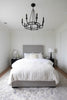 Hampton Retreat 8-Light Chandelier in Aged Brass and Matte Black | Lifestyle View