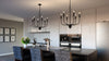 Hampton Retreat 6-Light Chandelier in Matte Black | Lifestyle View