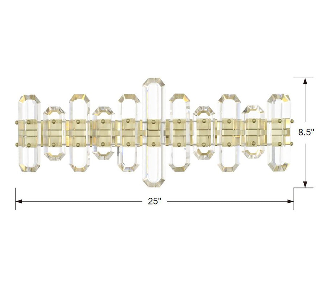 Bolton 3 Light Bath | Item Dimensions