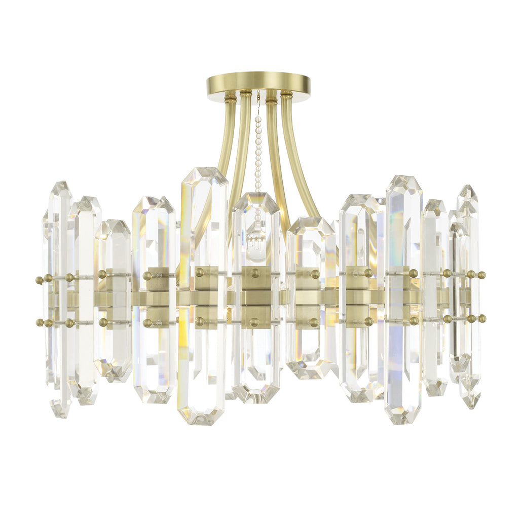 Modern Crystal Ceiling Mount - 4-Light Luxury