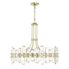 West Hollywood 12-Light Modern Chandelier with Aged Brass