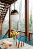 Tribeca Contemporary 3-Light Outdoor Pendant - Industrial Style | Lifestyle View