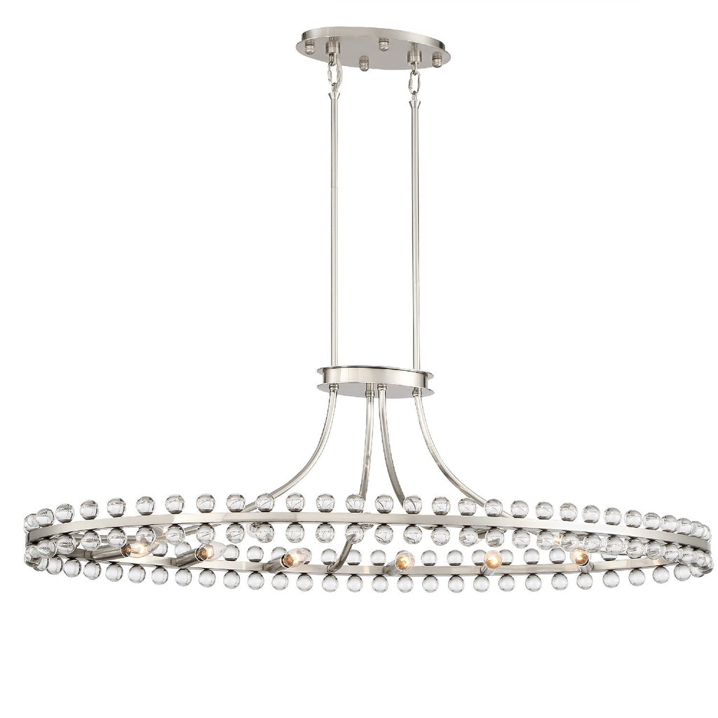 West Hollywood Chandelier | Aged Brass & Polished Nickel