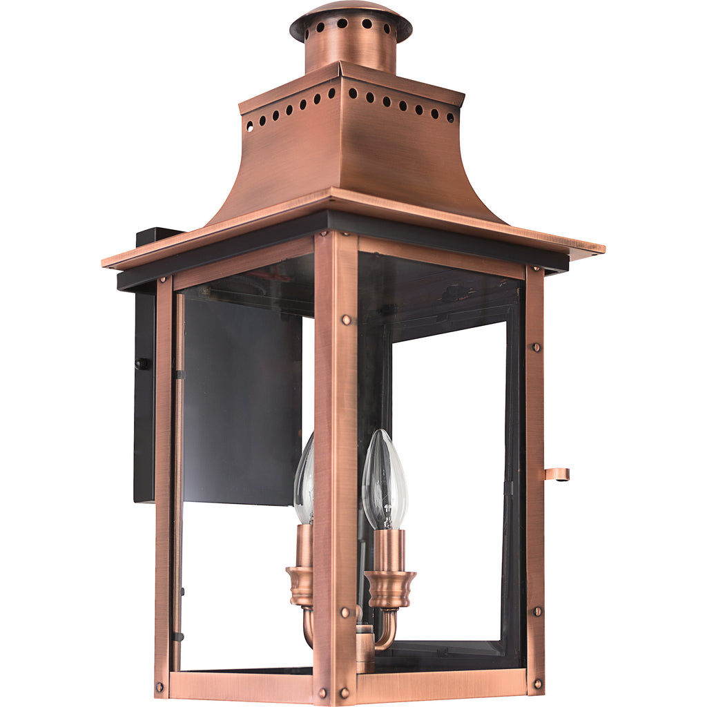 Aged Copper Lantern - Classic Outdoor Lighting | Alternate View