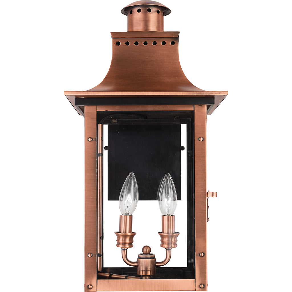Aged Copper Lantern - Classic Outdoor Lighting | Alternate View