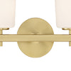 Polished Chrome 2-Light Wall Mount Fixture - Bryant Park Modern/Contemporary Design | Alternate View