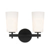 Polished Chrome 2-Light Wall Mount Fixture - Bryant Park Modern/Contemporary Design