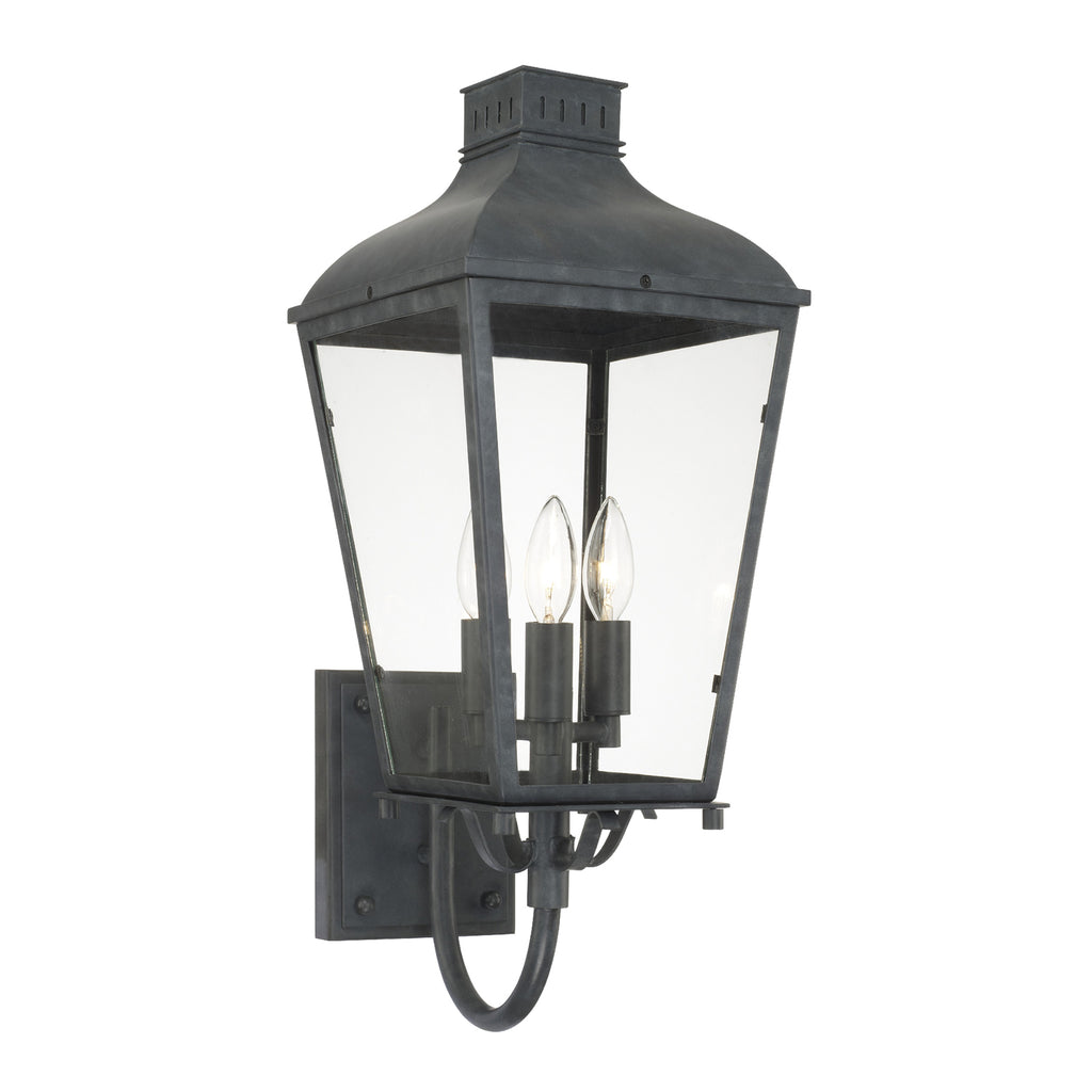 Vintage Outdoor Wall Lantern - Graphite Finish