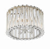 Transitional Ceiling Mount Light | Glass Rods | Alternate View
