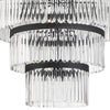 Opulent Chandelier with Crystals - Black/Gold Finish | Alternate View