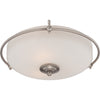 Chic 3-Light Flush Mount | Antique Nickel & Palladian Bronze | Alternate View