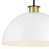 Park Slope 1 Light Modern Pendant - Black and Gold Finish | Alternate View