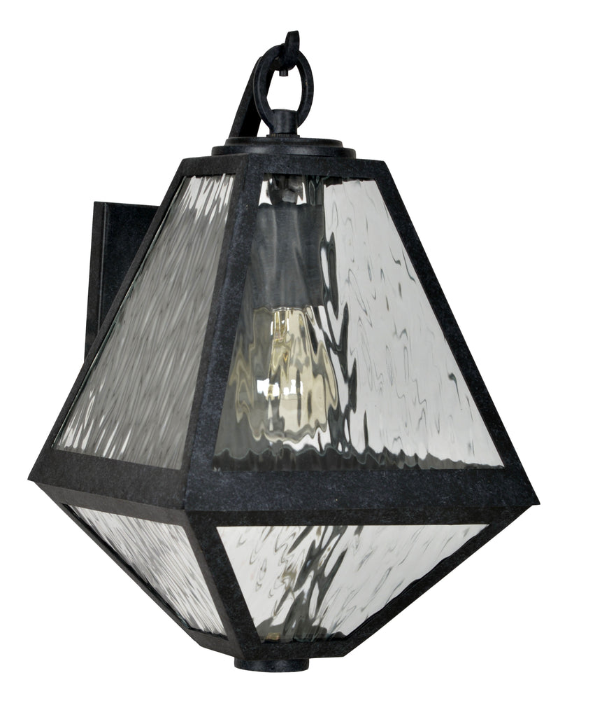 Modern Outdoor Wall Mount Light in Black Charcoal | Alternate View
