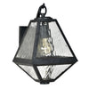 Modern Outdoor Wall Mount Light in Black Charcoal