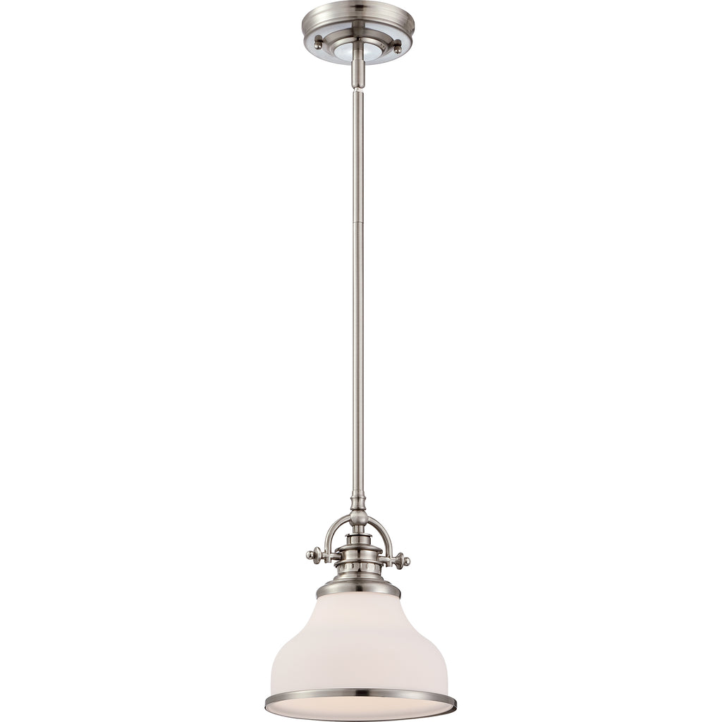 Vintage SoHo Chic Pendant in Brushed Nickel and Palladian Bronze