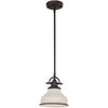 Vintage SoHo Chic Pendant in Brushed Nickel and Palladian Bronze | Alternate View