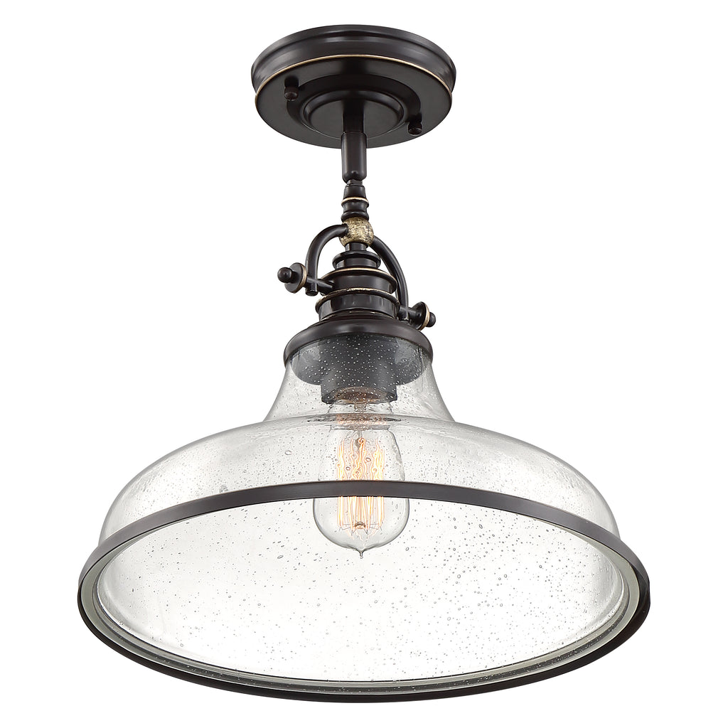 Soho Chic Pendant Light | Brushed Nickel & Palladian Bronze | Alternate View