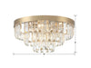Hayes 8-Light Ceiling Mount - Aged Brass Luxury Lighting | Item Dimensions