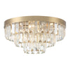 Hayes 8-Light Ceiling Mount - Aged Brass Luxury Lighting