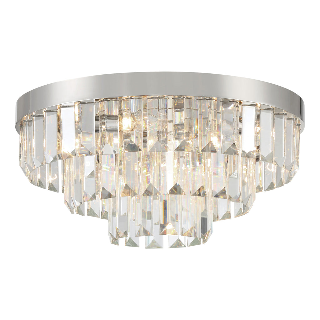 Hayes 8-Light Ceiling Mount - Aged Brass Luxury Lighting