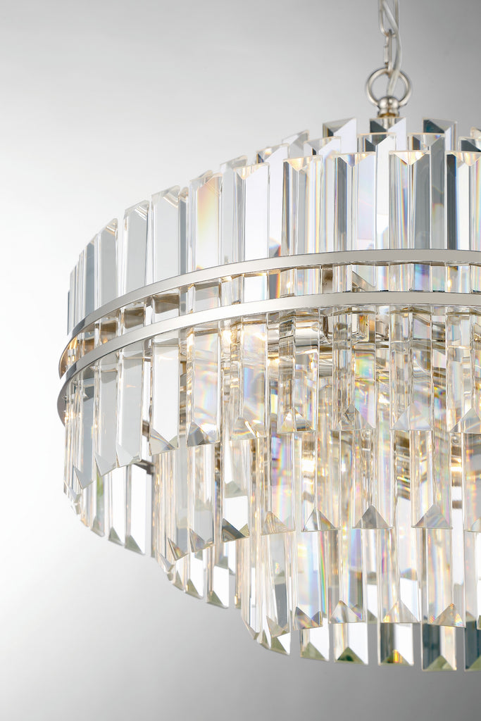 West Hollywood 12 Light Crystal Chandelier - Modern Elegance | Alternate View